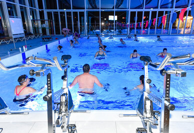 Séance découverte des nouvelles activités de la piscine Pré-Leroy