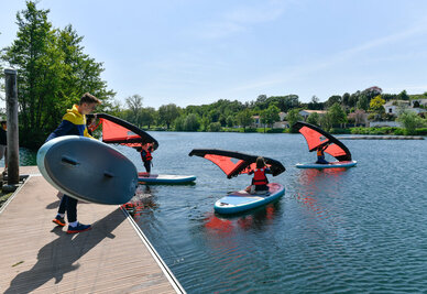 Nouvelle activité nautique Wing foil à la base nautique de Noron