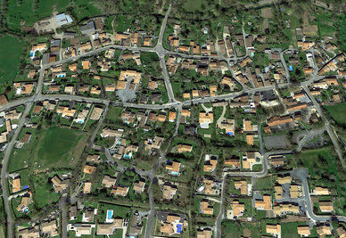 Vue aérienne Bessines