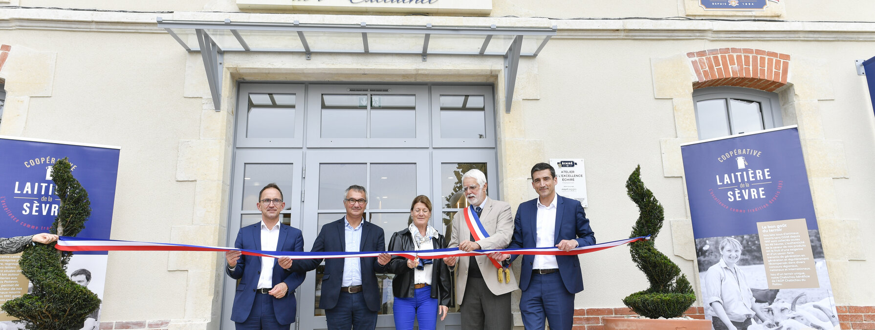 Inauguration de l'atelier de l'excellence à Échire la maison du beurre d'Échire