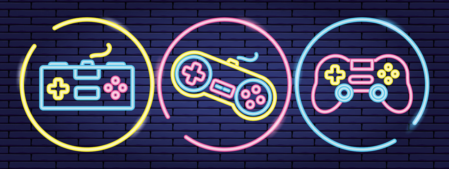 video game neon