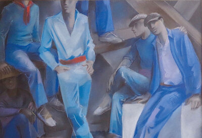 Le repos des maçons, 1926, Collection Musée Bernard d’Agesci