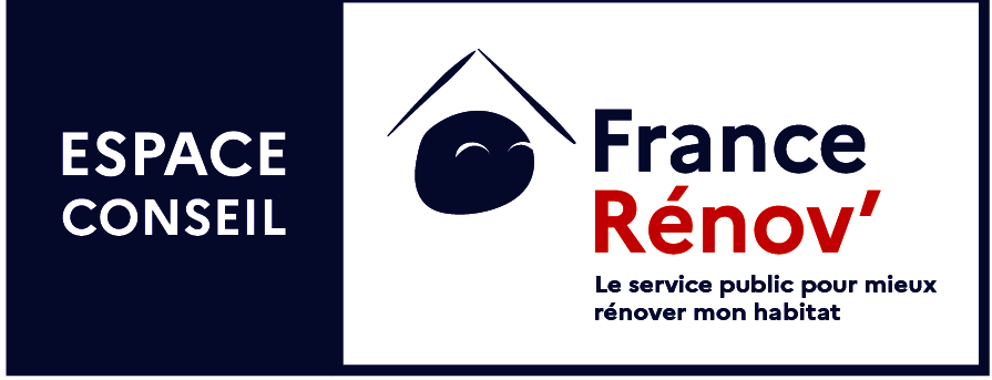Logo France Rénov' Espace Conseil – service public de rénovation de l'habitat, partenaire de Niort Agglo Rénov'