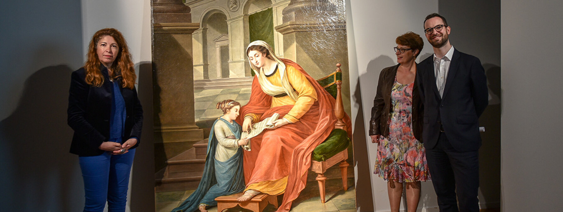Laurence Lamy, directrice des musées de Niort, Elisabeth Maillard, vice-présidente de Niort Agglo en charge de la culture et du patrimoine historique et Simon Laplace, conseiller municipal de Niort, délégué au patrimoine historique ©Bruno Derbord