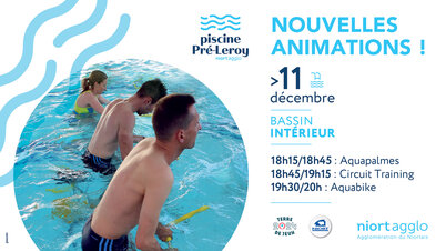 Cours à la piscine de Pré-LEroy