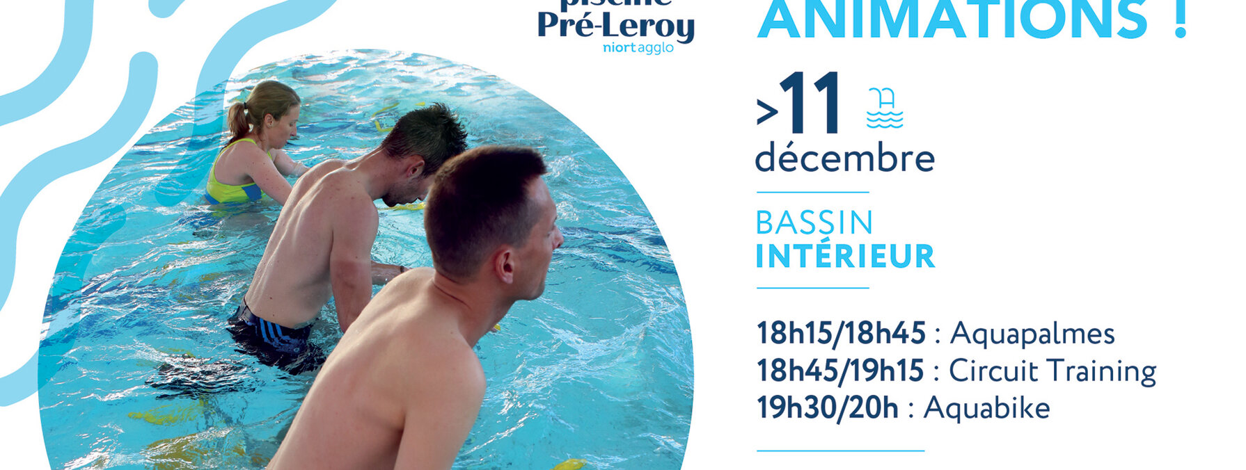 Cours à la piscine de Pré-LEroy